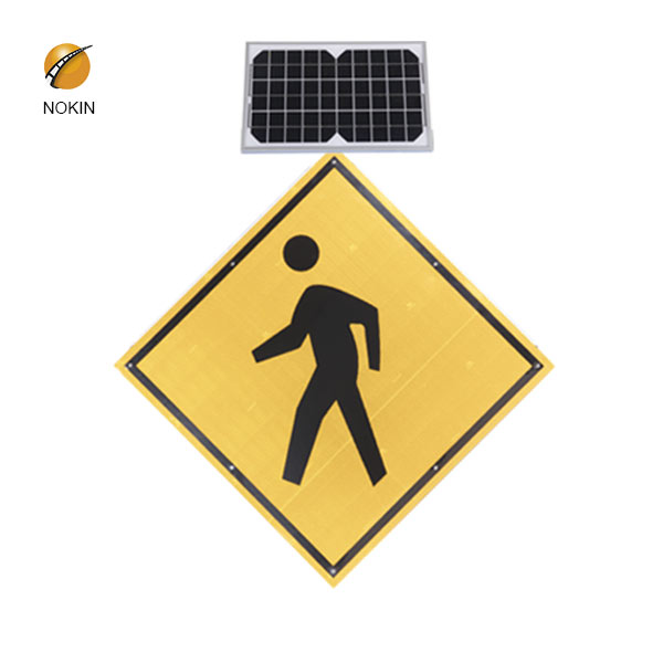 Solar Traffic Sign Pedestrian Crossing